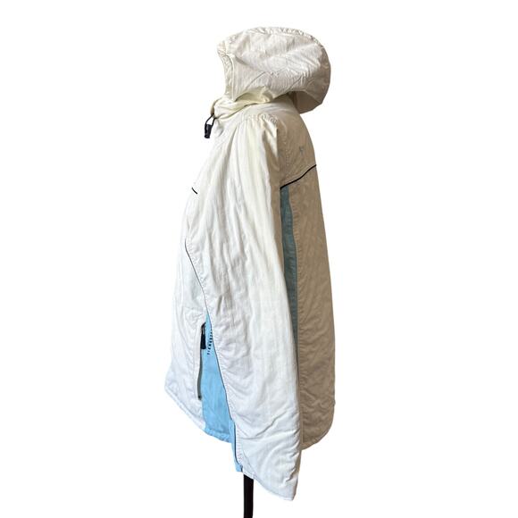 Abercrombie & Fitch Fleece Lined White Ski Snowboarding Jacket Size Medium - Picture 2 of 9